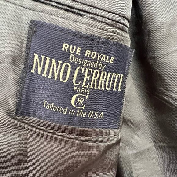 Authentic Vintage Nino Cerruti Rue Royale Sport Coat Blazer Suit Jacket Men 46R - Picture 6 of 6